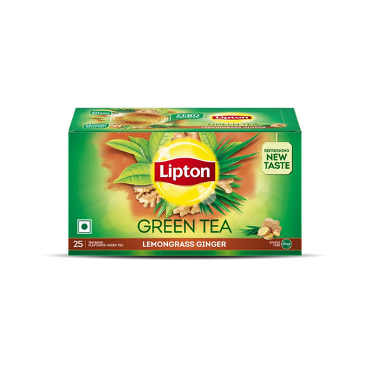 Lipton Lemongrass Ginger Green Tea I Tea Bags - 25 Nos