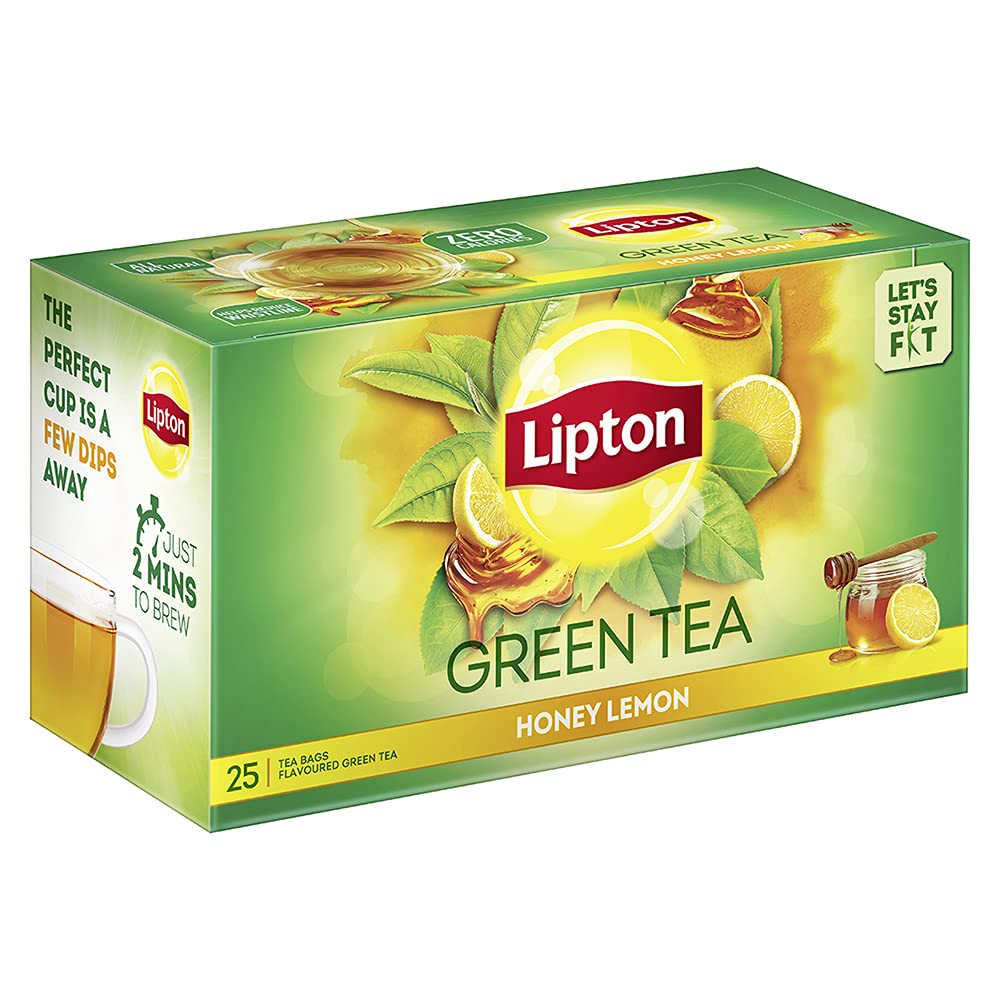 Lipton Honey Lemon Green Tea I Tea Bags - 25 Nos