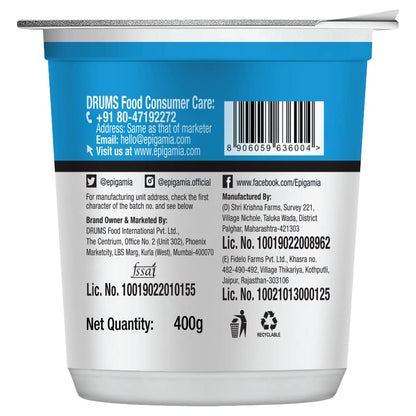 Epigamia Natural Greek Yogurt - 400g