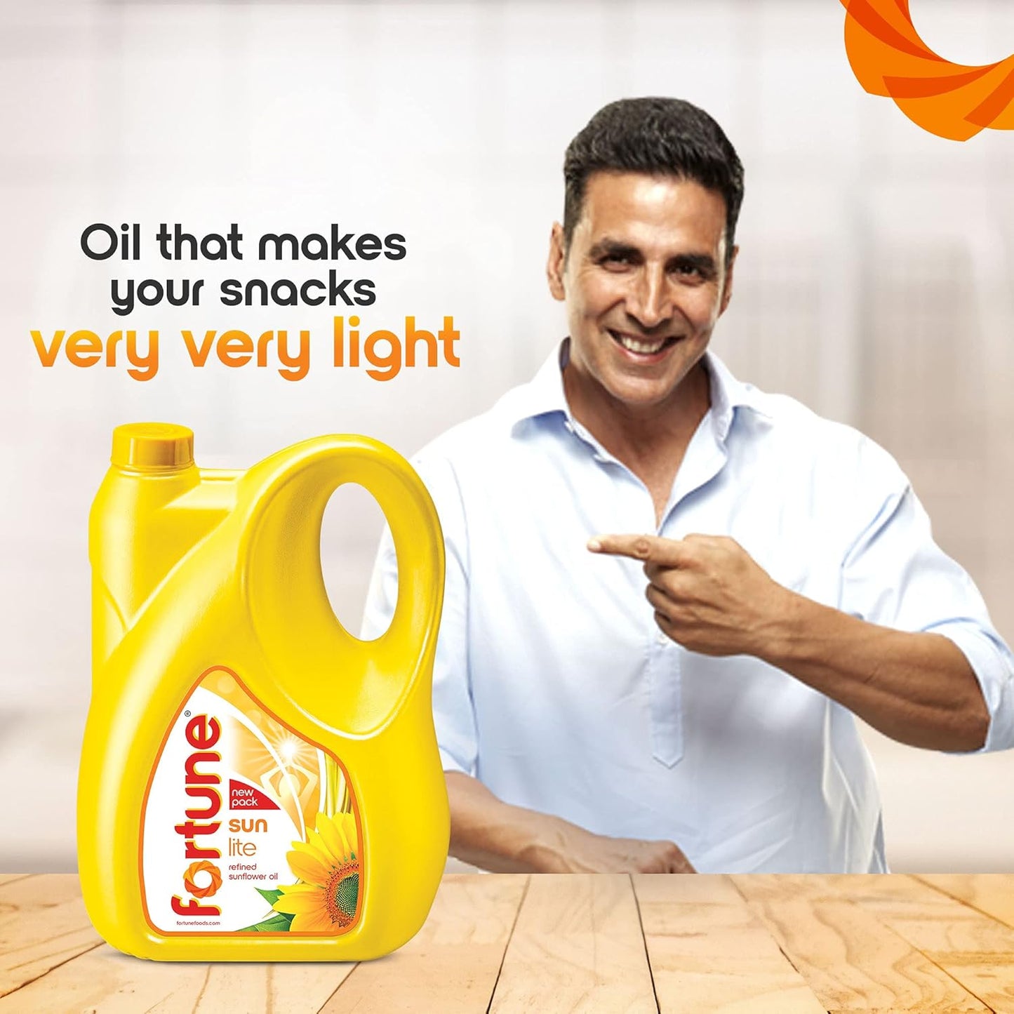 Fortune Sunlite Refined Sunflower Oil - 4.35 kg Jar