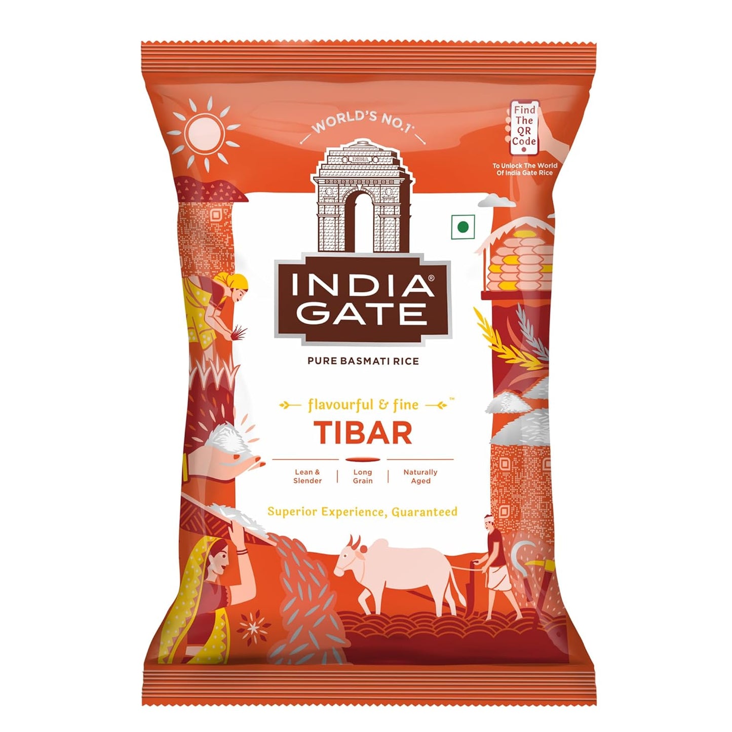 India Gate Basmati Rice Tibar - 1Kg