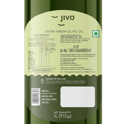 Jivo Extra Virgin Olive Oil - 1Ltr