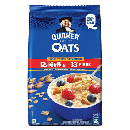 Quaker Rolled Instant Oats, High Protein Cereal - 400g