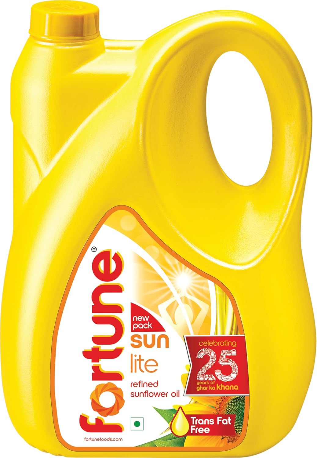 Fortune Sunlite Refined Sunflower Oil - 4.35 kg Jar