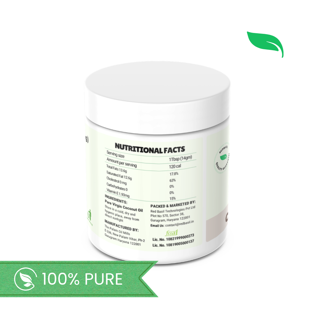 Cold Pressed Virgin Coconut Oil, 100% Pure - 500g