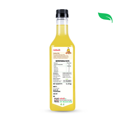 Cold Pressed Peanut Oil, 100% Pure & Unrefined - 1L
