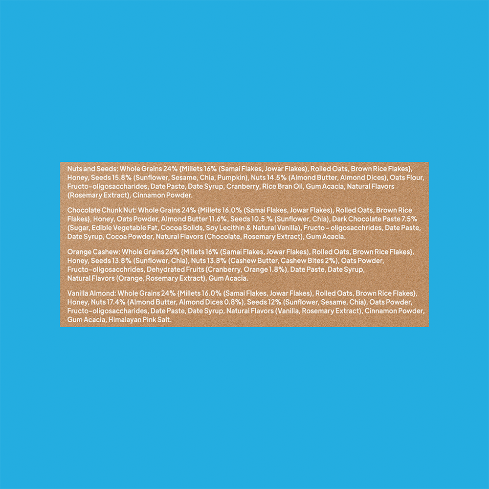 Snack Bar - Variety Pack 210g (Pack of 6)