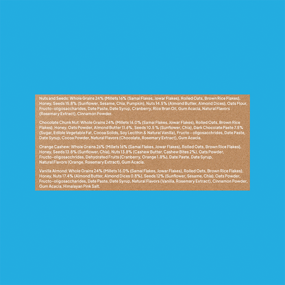 Snack Bar - Variety Pack 210g (Pack of 6)