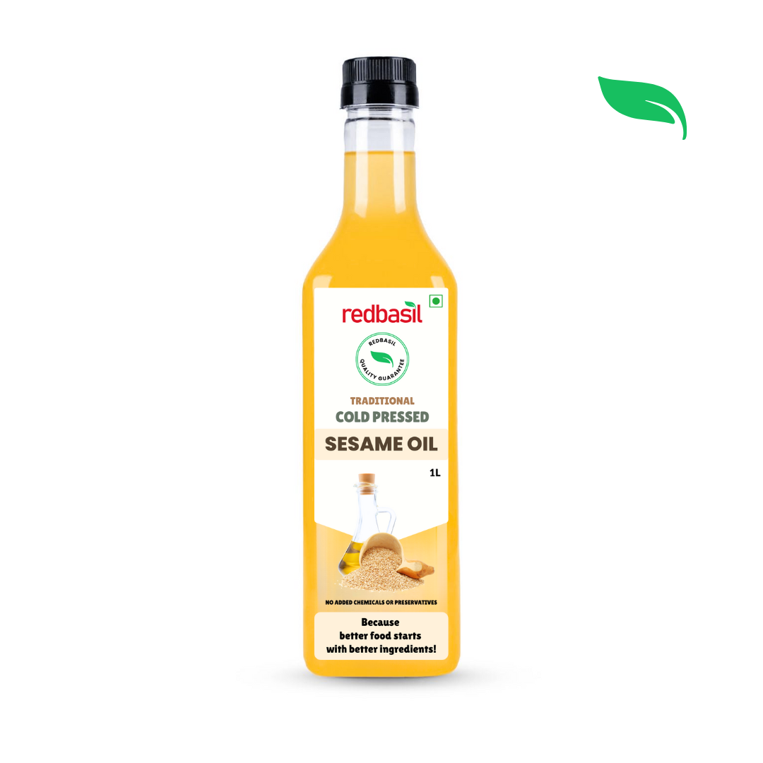 Cold Pressed Sesame Oil, 100% Pure & Unrefined - 1L