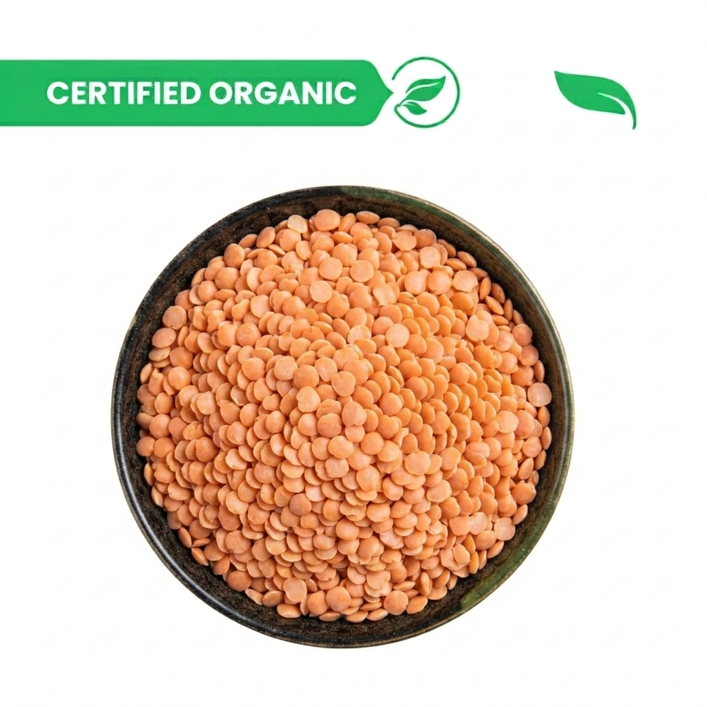 Organic Masoor Malka Dal - 1kg